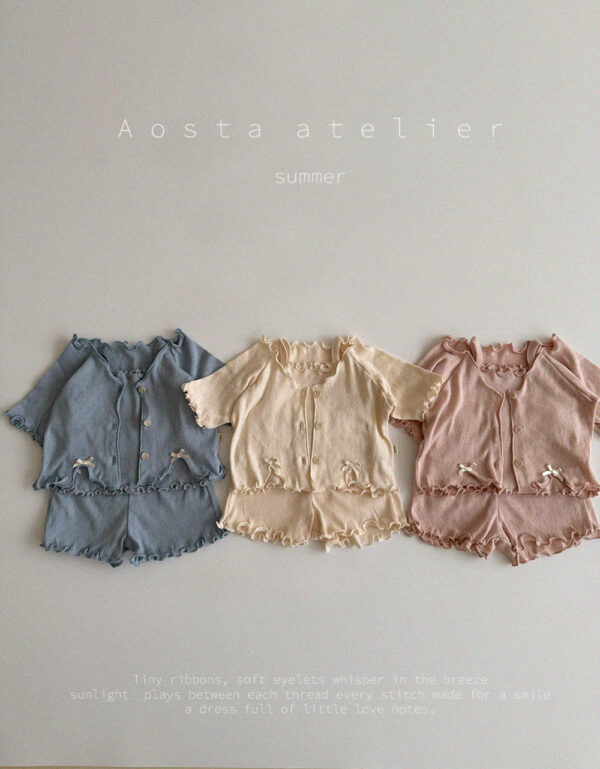 (預購)Aosta_夏_捲捲木耳邊透氣短褲