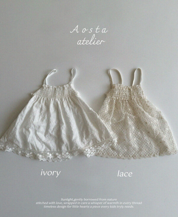 (預購)Aosta_夏_蕾絲外罩連身裙