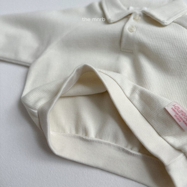 (預購)_Minirobe_秋 羅紋翻領休閒上衣