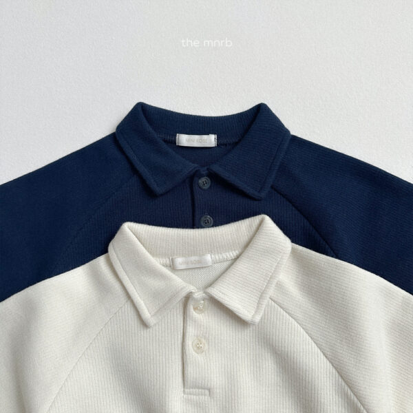 (預購)_Minirobe_秋 羅紋翻領休閒上衣