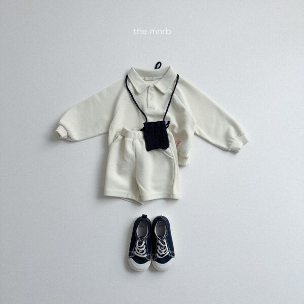 (預購)_Minirobe_秋 羅紋翻領休閒上衣