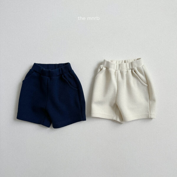 (預購)_Minirobe_秋 羅紋休閒短褲