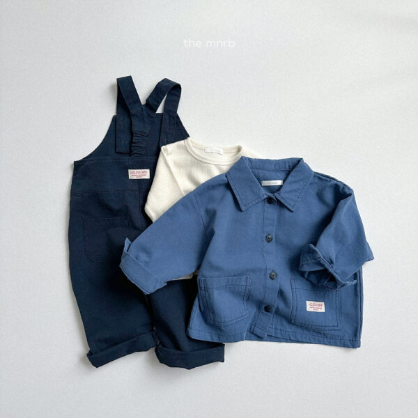 (預購)_Minirobe_秋 拼色夾克外套