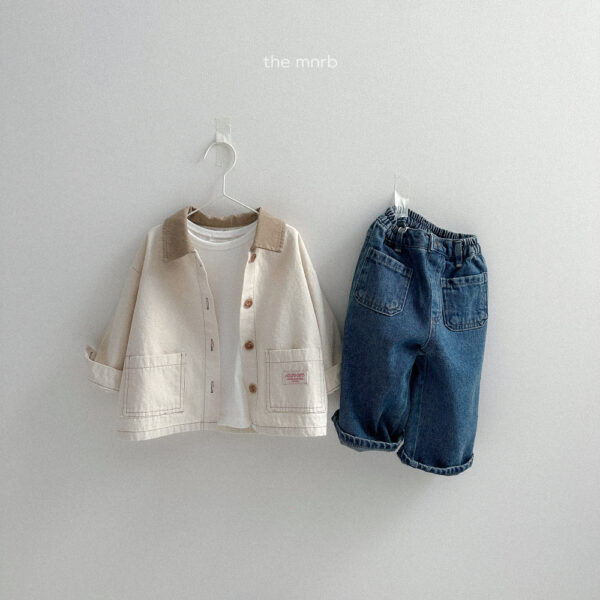 (預購)_Minirobe_秋 拼色夾克外套