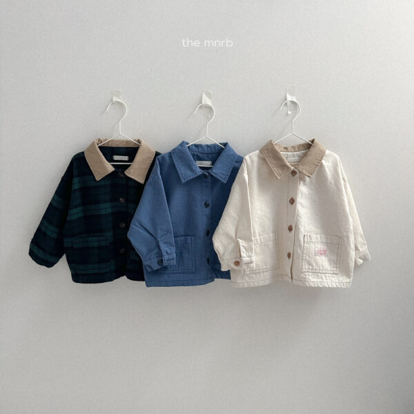 (預購)_Minirobe_秋 拼色夾克外套