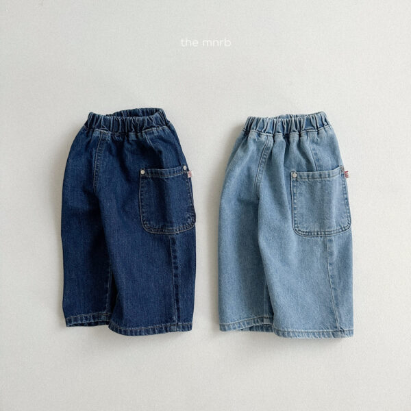 (預購)_Minirobe_秋 側邊口袋牛仔褲