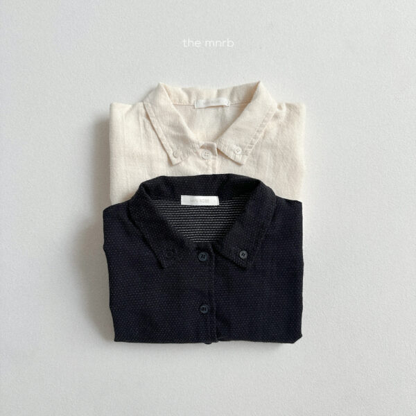 (預購)_Minirobe_秋 小文青排扣襯衫