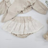 (預購)_Bebenine_秋 Ella刺繡蕾絲燈籠褲套裝