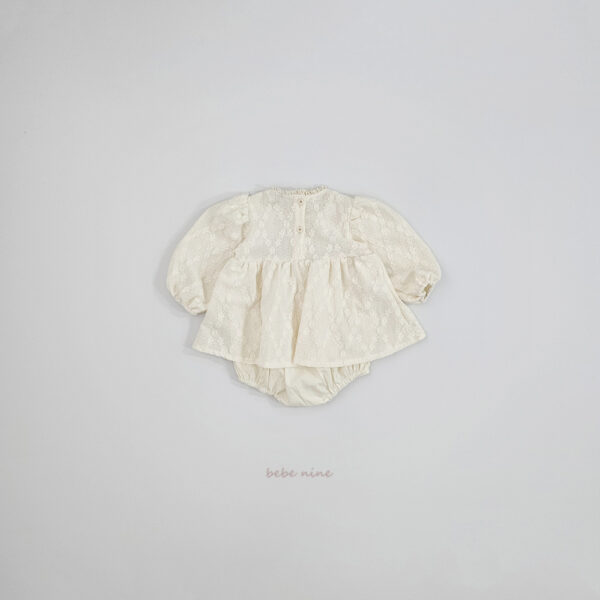 (預購)_Bebenine_秋 蕾絲公主袖包屁衣