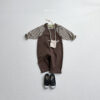 (預購)_Minirobe_秋 包邊粗細條紋上衣