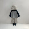 (預購)_Minirobe_秋 舒適條紋漁夫帽