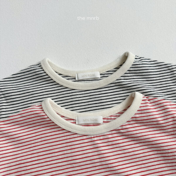 (預購)_Minirobe_秋 細條紋百搭上衣