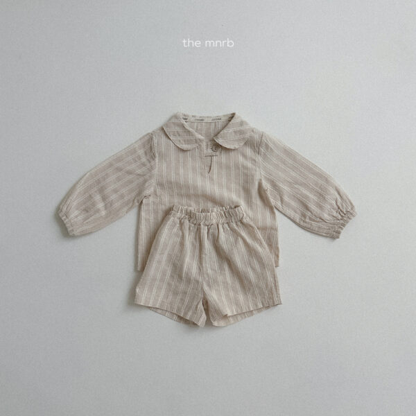 (預購)_Minirobe_秋 條紋氣質短褲
