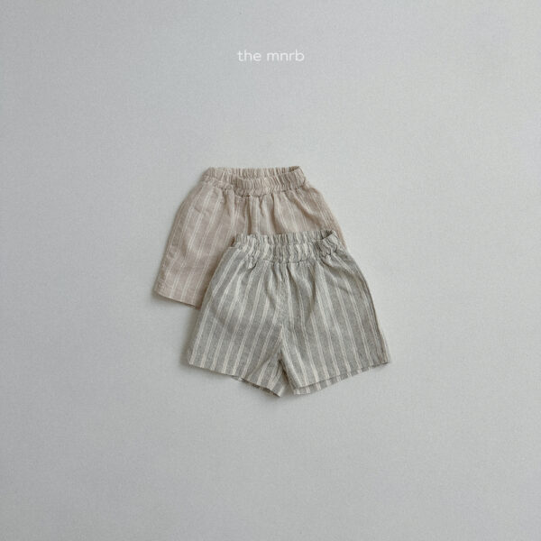 (預購)_Minirobe_秋 條紋氣質短褲