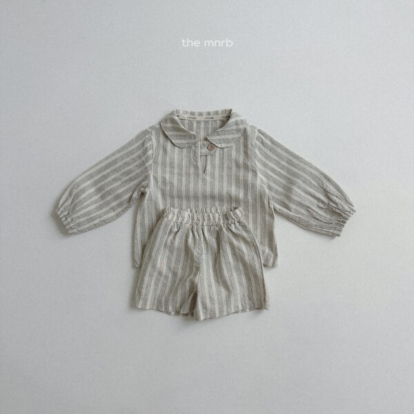 (預購)_Minirobe_秋 條紋氣質短褲