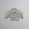 (預購)_Minirobe_秋 小圓領條紋氣質襯衫