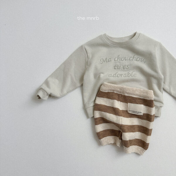 (預購)_Minirobe_秋 英文刺繡上衣